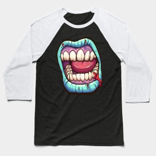 Zombie mouth Baseball T-Shirt